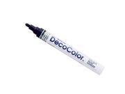 Uchida Black Decocolor Glossy Oil Based Broad Line Opaque Paint Marker 300 S