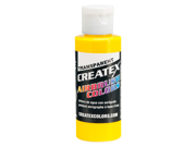 2oz Createx Brite Yellow Transparent 5114 2Z Airbrush Paint Color