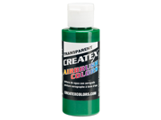 2oz Createx Brite Green Transparent 5109 2Z Airbrush Paint Color