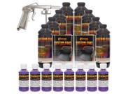 Bed Liner CUSTOM COAT BRIGHT PURPLE 8 L Urethane Spray On Truck Kit w Spray Gun