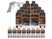 Bed Liner CUSTOM COAT PEWTER MET 8 L Urethane Spray On Truck Kit w Spray Gun