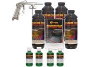 Bed Liner CUSTOM COAT EMERALD GREEN 4 L Urethane Spray On Truck Kit w Spray Gun
