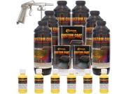 Bed Liner CUSTOM COAT SAFETY YELLOW 6 L Urethane Spray On Truck Kit w Spray Gun