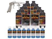 Bed Liner CUSTOM COAT REFLEX BLUE 8 L Urethane Spray On Truck Kit w Spray Gun