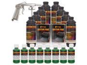 Bed Liner CUSTOM COAT EMERALD GREEN 8 L Urethane Spray On Truck Kit w Spray Gun