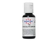 AmeriColor Soft Gel Paste CHOCOLATE BROWN .75oz Cake Decorating Food Color