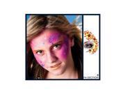 European Body Art Star Band Face Paint Stencil Template Airbrush Halloween Kids