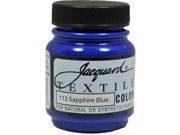 Jacquard Textile Color 112 SAPPHIRE BLUE 2.25oz Fabric Ink Airbrush Paint