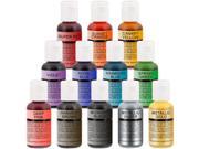 Chefmaster Airbrush Food Coloring Set 12 Popular Colors in .7 fl. oz. Bottles