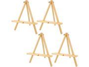 US Art Supply 12 Tall Tripod Easel Natural Pine Wood Pack of 4 Easels