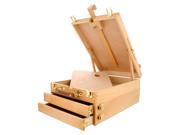 US Art Supply GRAND CAYMAN Extra Large 2 Drawer Wooden Sketchbox Easel Painting