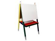 ZUMA Children s Paint Drawing Artist Easel with Chalkboard Dry Erase Board