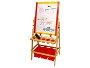 US Art Supply FLIP OVER Children s Paint Drawing Artist Easel with Chalkboard Dry Erase Board 3 Large Storage Bins