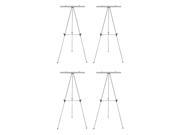 4 Pack of US Art Supply® Classroom Large Silver Aluminum Metal Flipchart Easel