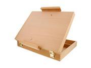 US Art Supply Adjustable Medium Wood Table Sketchbox Easel Storage Box Painting