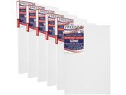 6 Pack of U.S. Art Supply 9 x 12 Acrylic Primed Cotton Duck Stretched Canvas