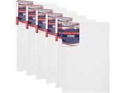 US Art Supply 14 X 18 inch Professional Quality Acid Free Stretched Canvas 6 Pack 3 4 Profile 12 Ounce Primed Gesso