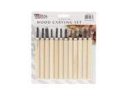 US Art Supply Pre Sharpened 12 piece Wood Carving Tool Set Wide and Narrow Flat Rounded Concave Corner Straight
