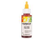 Chefmaster by US Cake Supply 2.3oz Golden Yellow Liqua Gel Cake Food Coloring