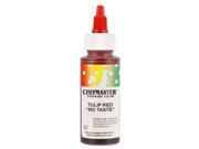 Chefmaster by US Cake Supply 2.3 Ounce Tulip Red Liqua Gel Cake Food Coloring