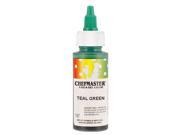 Chefmaster by US Cake Supply 2.3 Ounce Teal Green Liqua Gel Cake Food Coloring