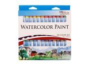 US Art Supply® 24 COlor 10ml Tube Artist Watercolor Paint Set Quick Drying