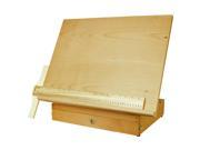 US Art Supply Sketch Master Adjustable Wood Artist Drawing Sketching Board With Storage Drawer