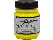 Jacquard Textile Color 151 FLUORESCENT YELLOW 2.25oz Fabric Ink Airbrush Paint