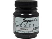 Jacquard Textile Color 122 BLACK 2.25oz Lightfast Fabric Ink Airbrush Paint