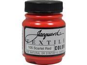 Jacquard Textile Color 105 SCARLET RED 2.25oz Fabric Ink Airbrush Spray Paint