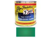 1 2 Pint 1 Shot PEARLESCENT PROCESS GREEN Paint Lettering Enamel for Pinstriping