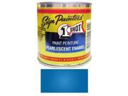 1 2 Pint 1 Shot PEARLESCENT PROCESS BLUE Paint Lettering Enamel for Pinstriping