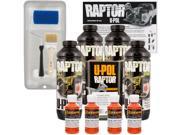 Raptor Safety Orange Urethane Spray On Truck Bed Liner Roller Tray Brush4 Liters
