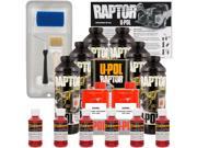 Raptor Hot Rod Red Urethane Spray On Truck Bed Liner Roller Tray Brush6 Liters
