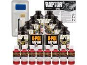 Raptor Hot Rod Red Urethane Spray On Truck Bed Liner Roller Tray Brush8 Liters
