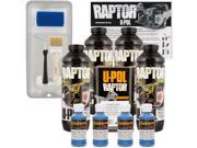 Raptor Reflex Blue Urethane Spray On Truck Bed Liner Roller Tray Brush4 Liters