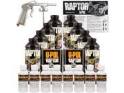 Raptor GM White Urethane Spray On Truck Bed Liner Spray Gun 8 Liters