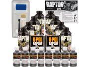 Raptor Charcoal Metallic Urethane Spray On Truck Bed Liner Roller Kit 8 Liters
