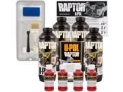 Raptor Hot Rod Red Urethane Spray On Truck Bed Liner Roller Tray Brush4 Liters