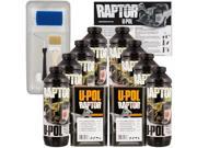 Raptor Tintable Urethane Spray On Truck Bed Liner Kit Tray Brush 8 Liters
