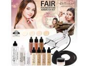 Belloccio Professional BEAUTY DELUXE Airbrush Cosmetic Makeup System with 4 FAIR Shades of Foundation