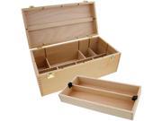 US Art Supply® Artist Wood Pastel Pen Marker Storage Box with Drawer s Large Tool Box