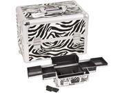 Zebra White Pro Makeup Case Top