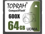 TOPRAM 64GB CF 64G CompactFlash Card UDMA7 Extreme Speed 600X UDMA 7