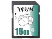 TOPRAM 16GB SD 16GB SDHC Card Class 10 Extreme Speed for Camera Camcorder