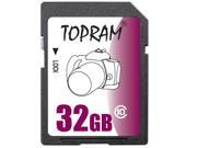TOPRAM 32GB SD 32GB SDHC Card Class 10 Extreme Speed for Camera Camcorder