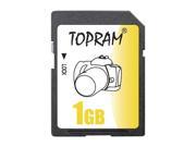 TOPRAM 1GB SD 1G Secure Digital Flash Memory Card Pack of 5