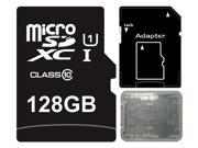 Major OEM 128GB microSDXC UHS I 70MB s Class 10 128G microSD micro SD SDXC Flash Memory C10 Card fit Samsung Galaxy S5 SONY Z2 with Multifunction Memory Card Pr