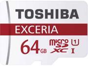 Toshiba 64GB MicroSD 64G MicroSDXC SD SDXC Card UHS I U1 Class 10 48MB s Retail with USB 3.0 Reader