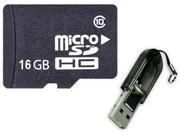OEM 16GB 16G microSD microSDHC SD SDHC Card Class 10 with R13 Card Reader